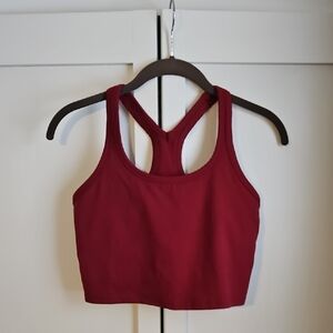 Burgundy Racerback Sports Bra